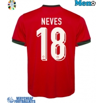Portugal Ruben Neves #18 Replica Home Shirt Euro 2024 Short Sleeve